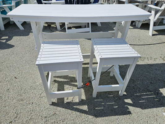 Tru180 Poly Lanai Table w/ 2 Stools