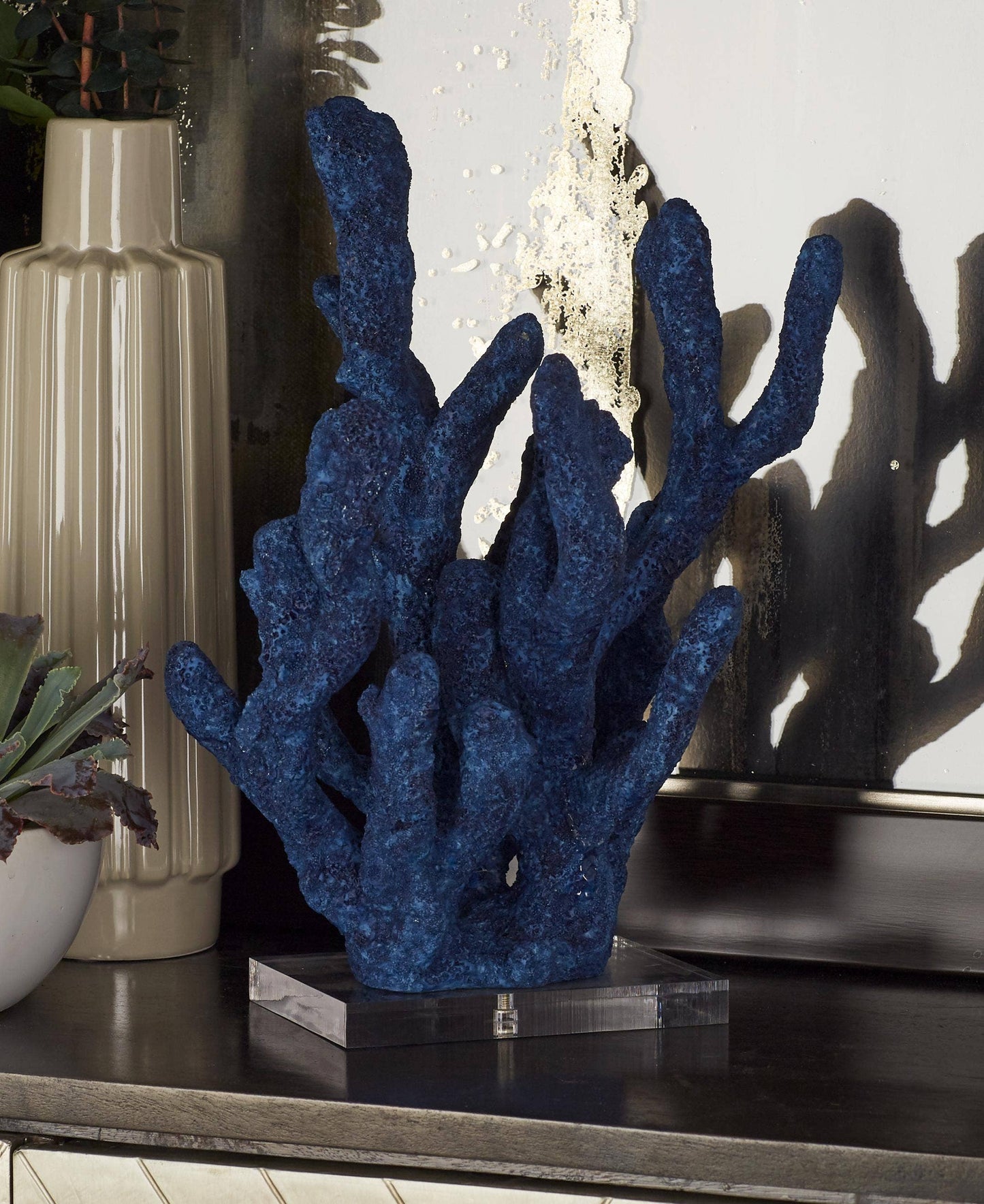 Coastal Blue Polystone Sculpture