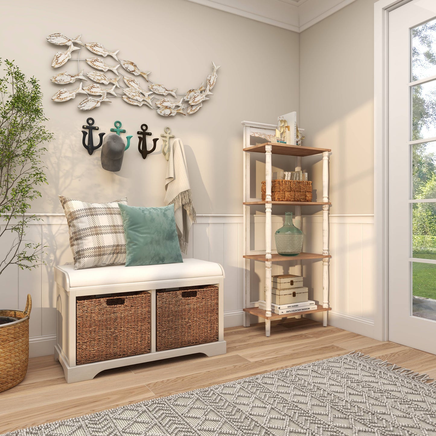 Coastal Clear Recycled Glass Vase