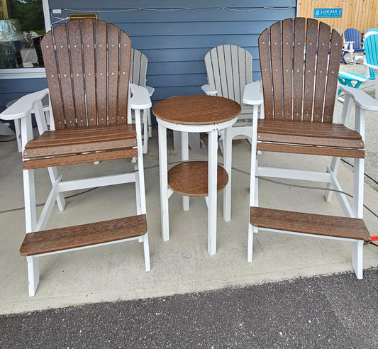 Tru180 Two Bar Chairs W/Lumbar and Side table