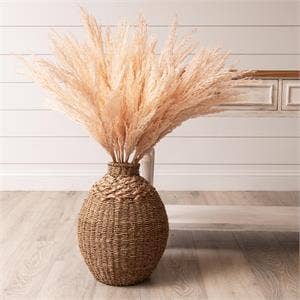 Large Woven Seagrass Vase (PC)
