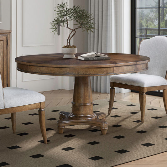 Harrison Heights - Pedestal Table Set - Sienna