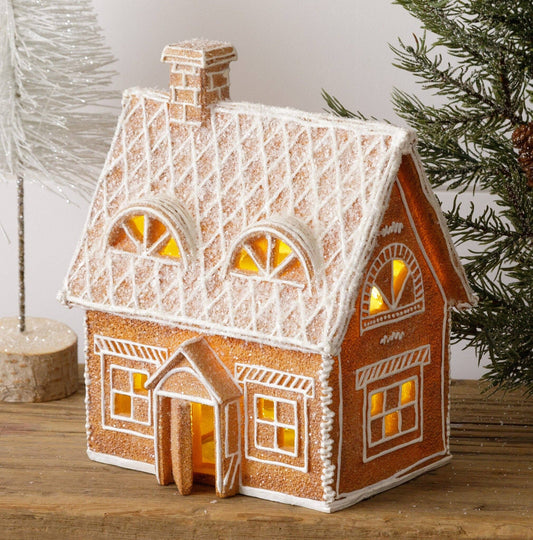 Lighted Gingerbread House With Open Door (PC)