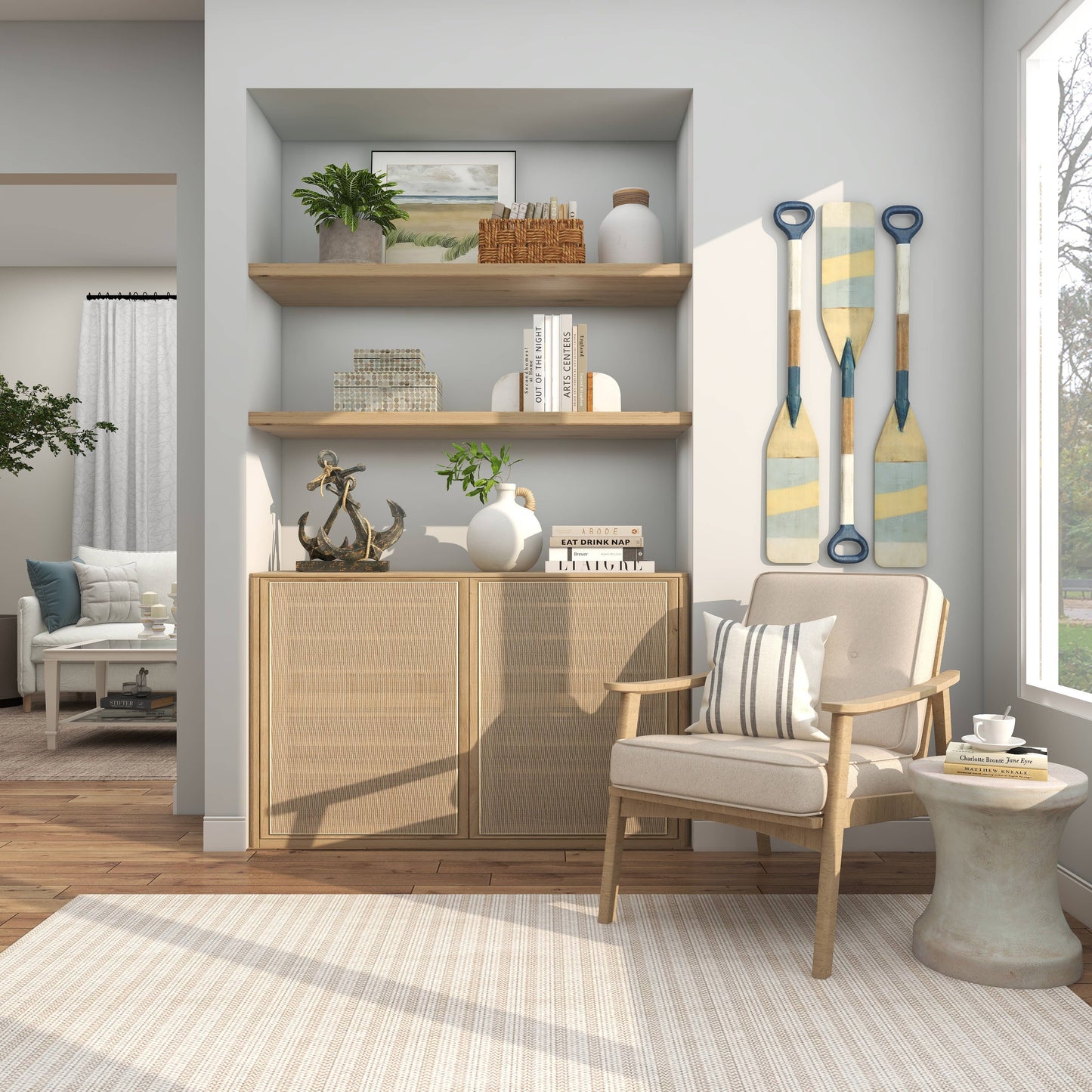 Coastal Multi Colored Wooden Wall Decor