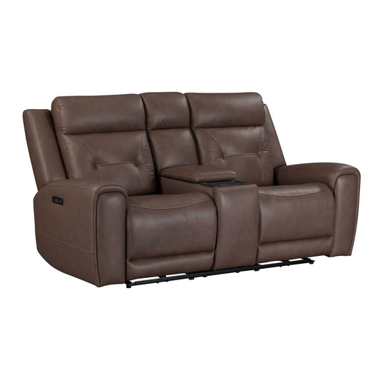 Beckham - Loveseat With Console P2 & ZG - Brown