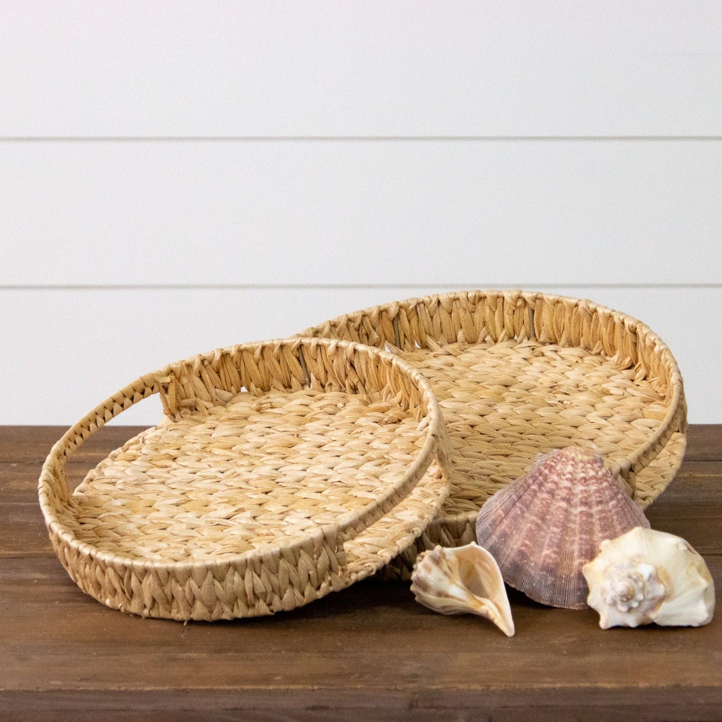 Round Seagrass Trays (Set of 2)