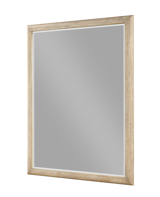 Hyde Park Mirror with Stylish Weathered Tan Natural Finish