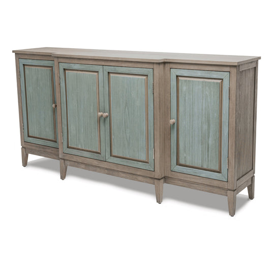 Sanibel 4-Door Credenza, TV Stand, Entertainment Unit, Hallway Dresser