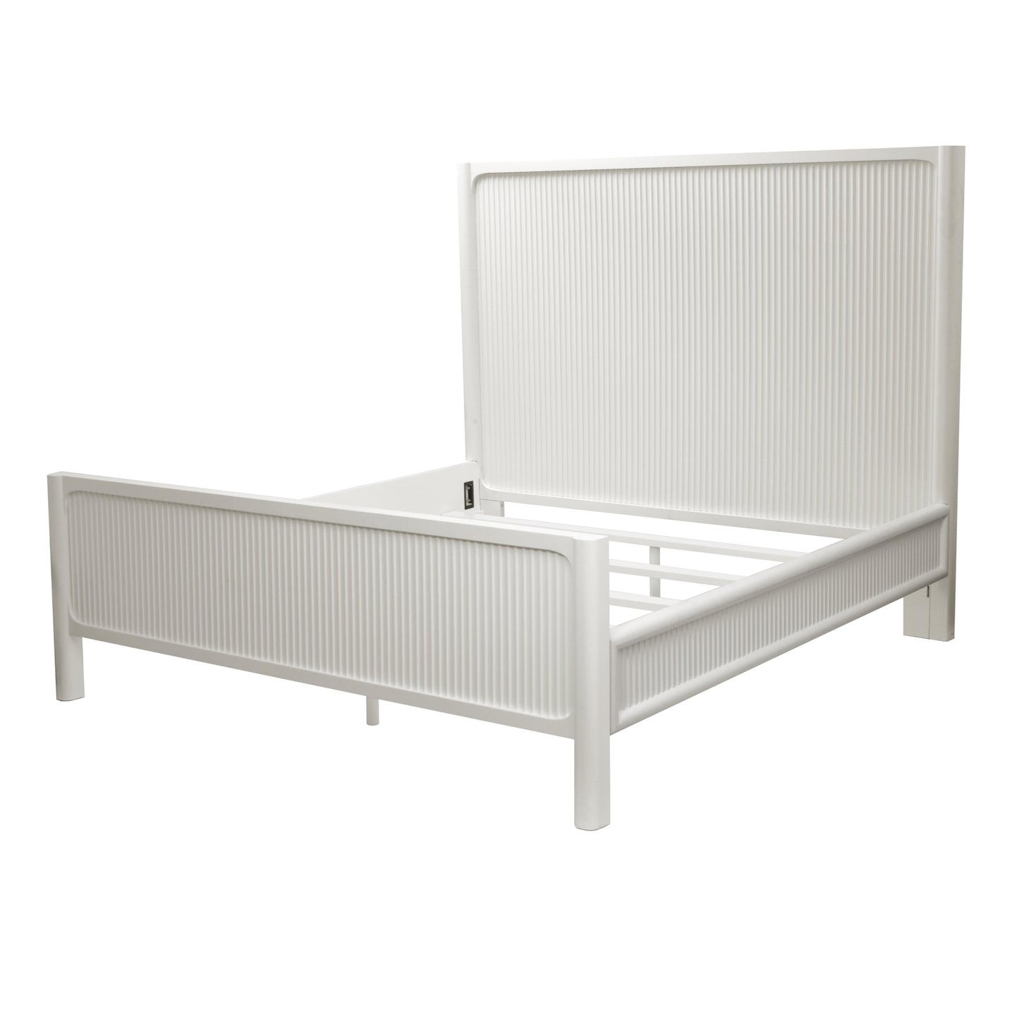 Montauk King Solidwood Bed Timeless Clean White Finsh