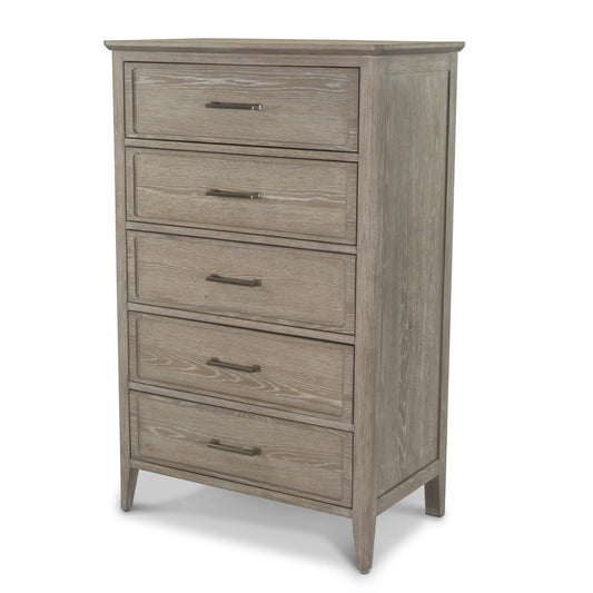 Cape May 5 Drawer Chest Glazed Driftwood Finish