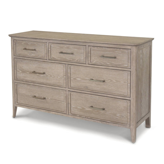Cape May 7 Drawer Dresser Glazed Driftwood Finish