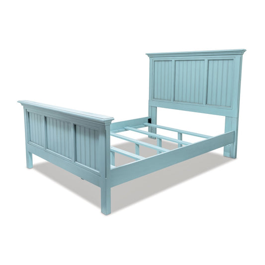 Monaco Queen Bed Bleu Finish