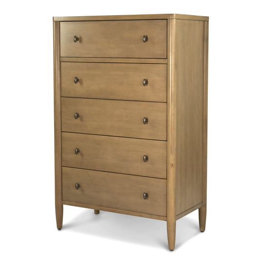 Chatham 5 Drawer Chest. Warm Maple Finish