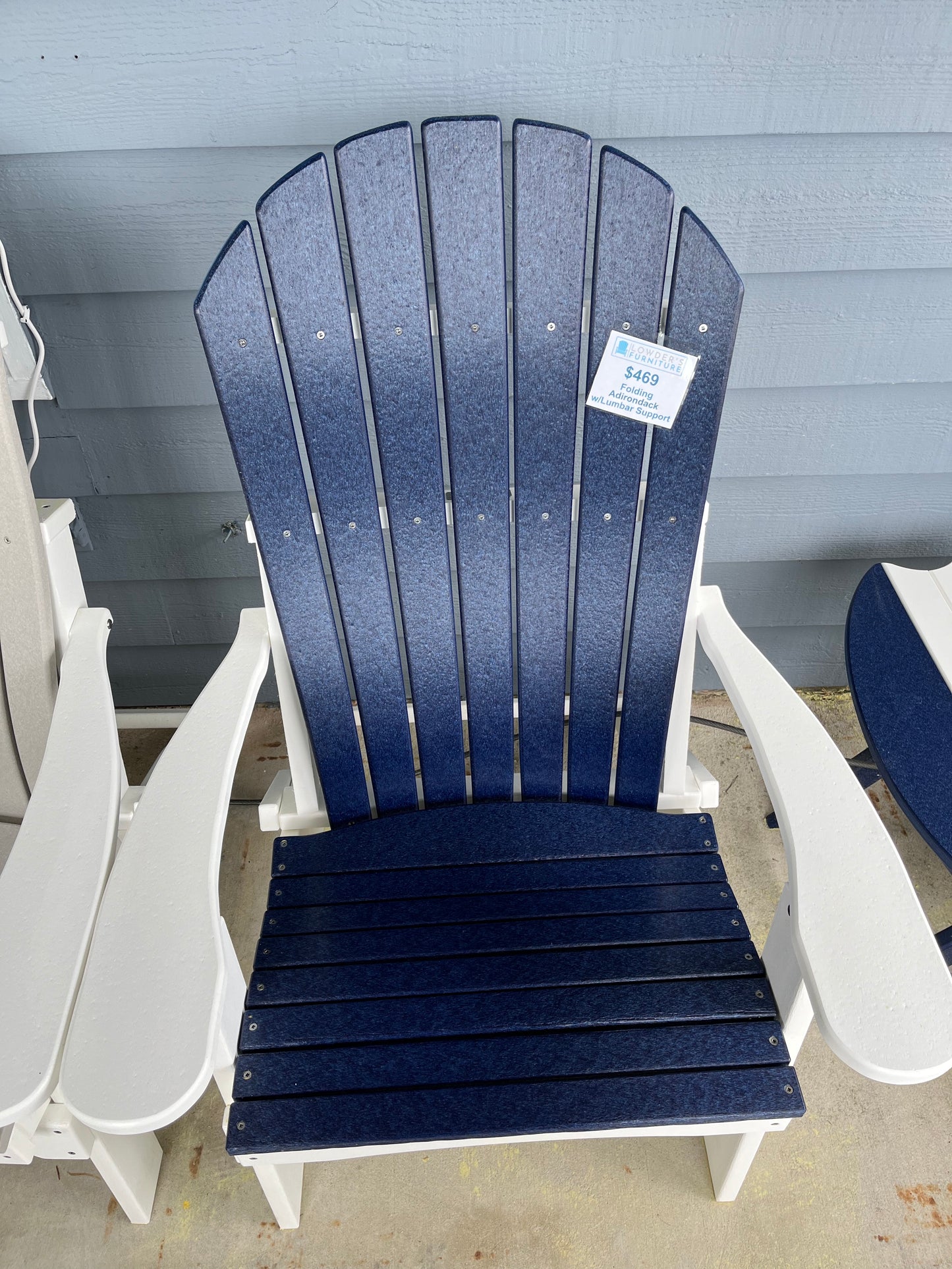 Tru180 Folding Adirondack Chair w/ Lumbar Support