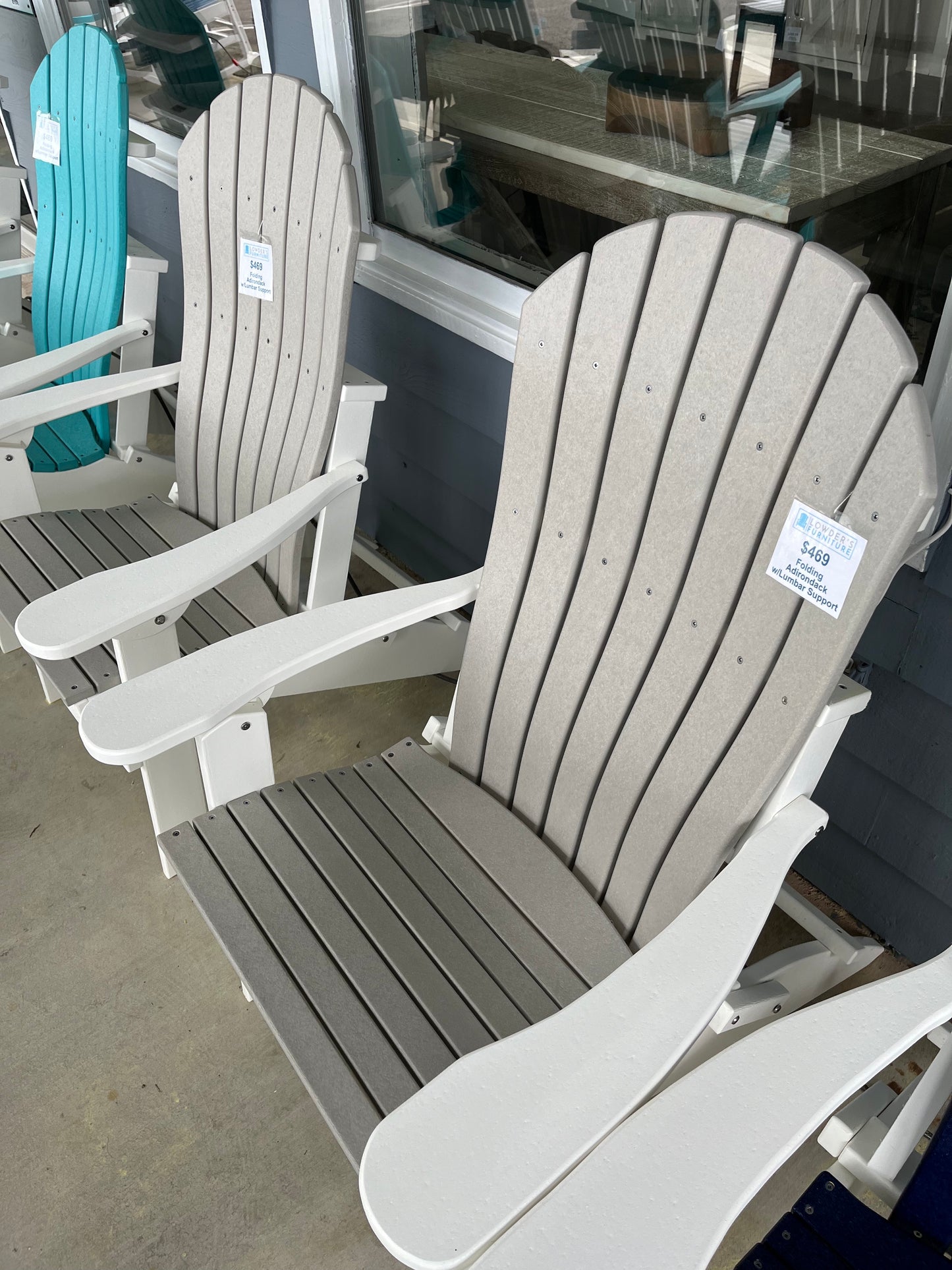 Tru180 Folding Adirondack Chair w/ Lumbar Support