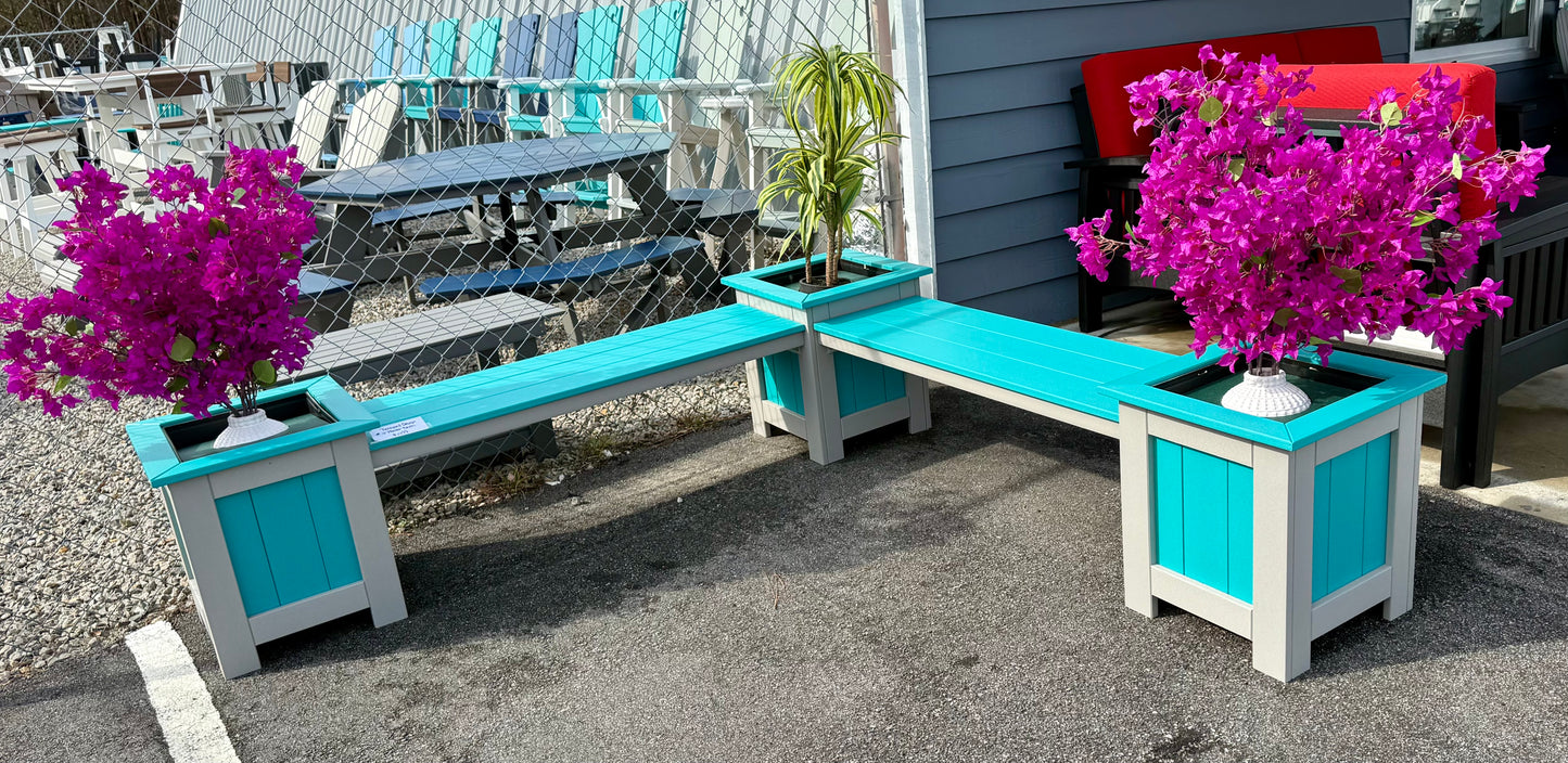 Backyard Planter Bench