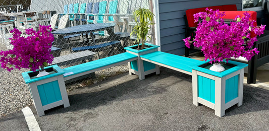 Backyard Planter Bench