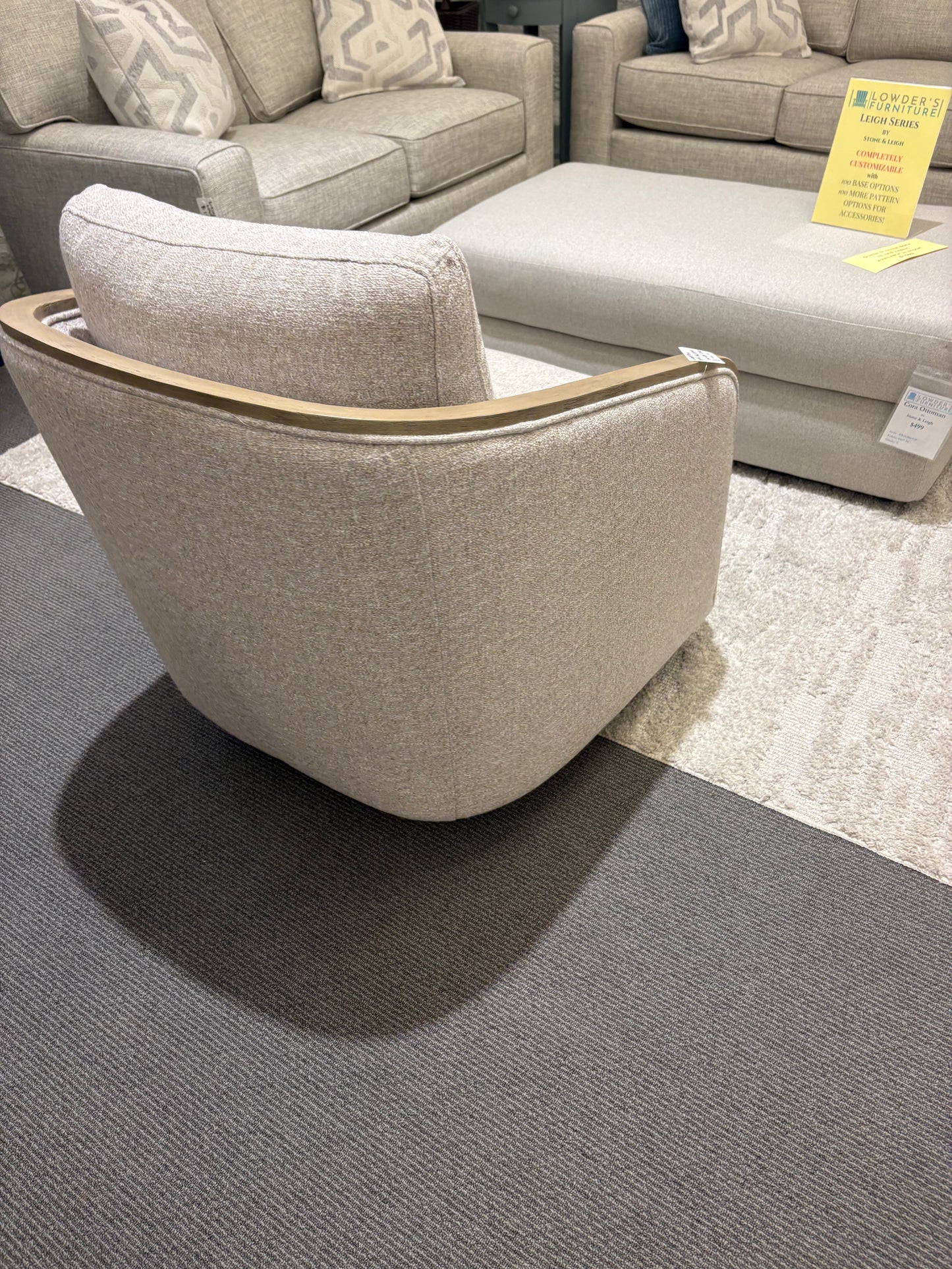Liberty Upholstered Accent Swivel Chair