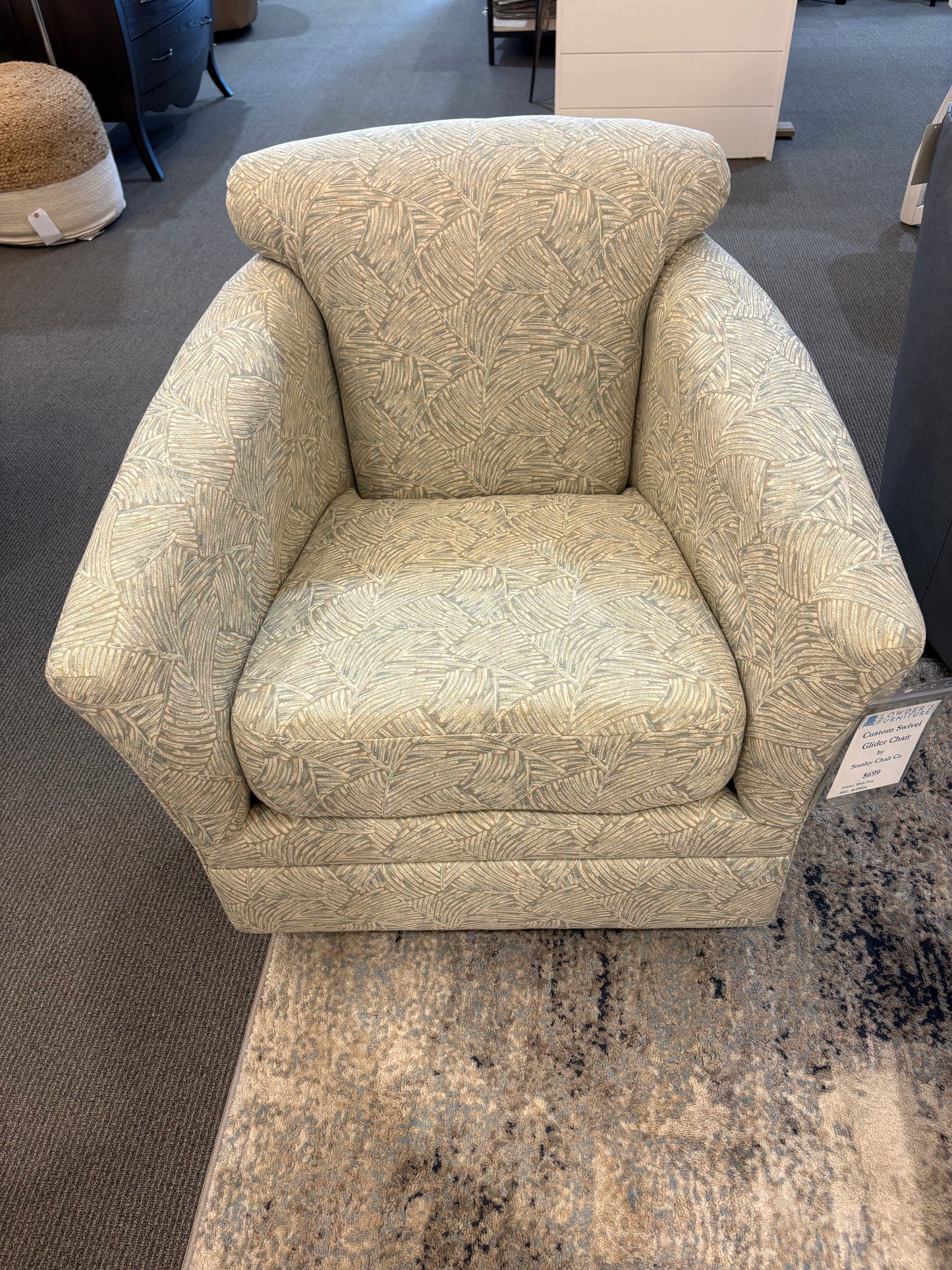 Custom Swivel Glider Chair