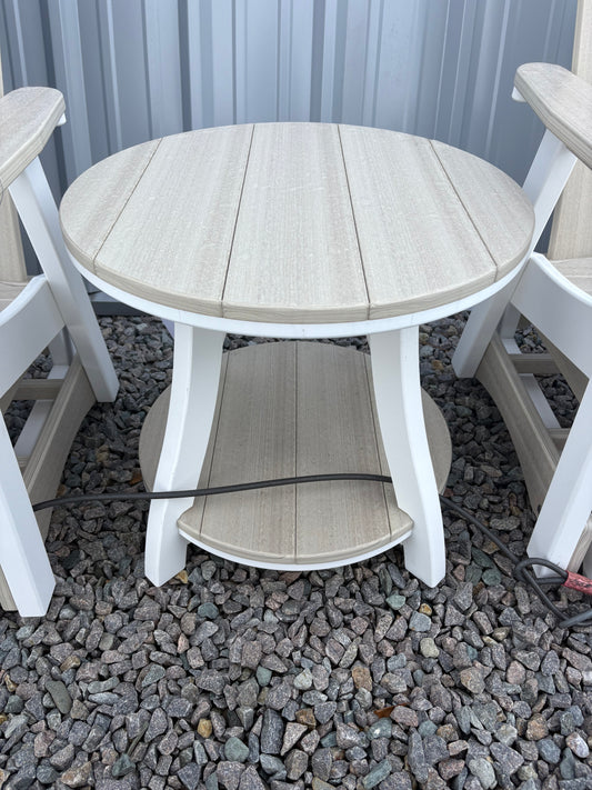 Beaver Dam Serenity Round End Table - Woodgrain Color