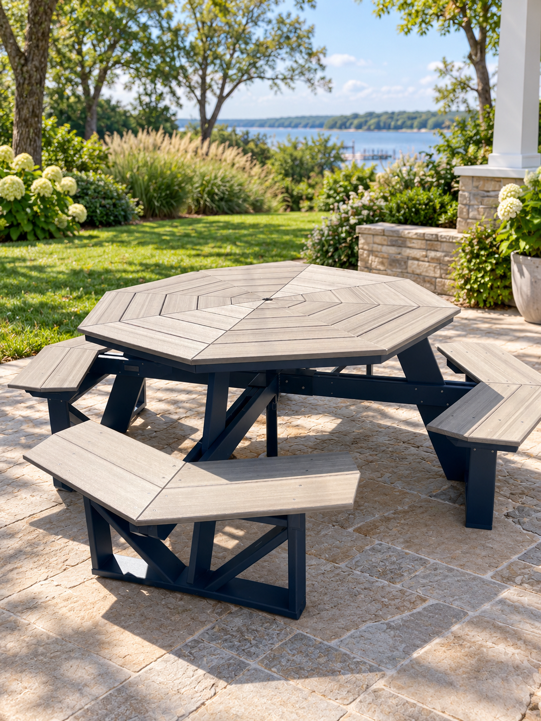 Outdoor Two Toned Picnic Table