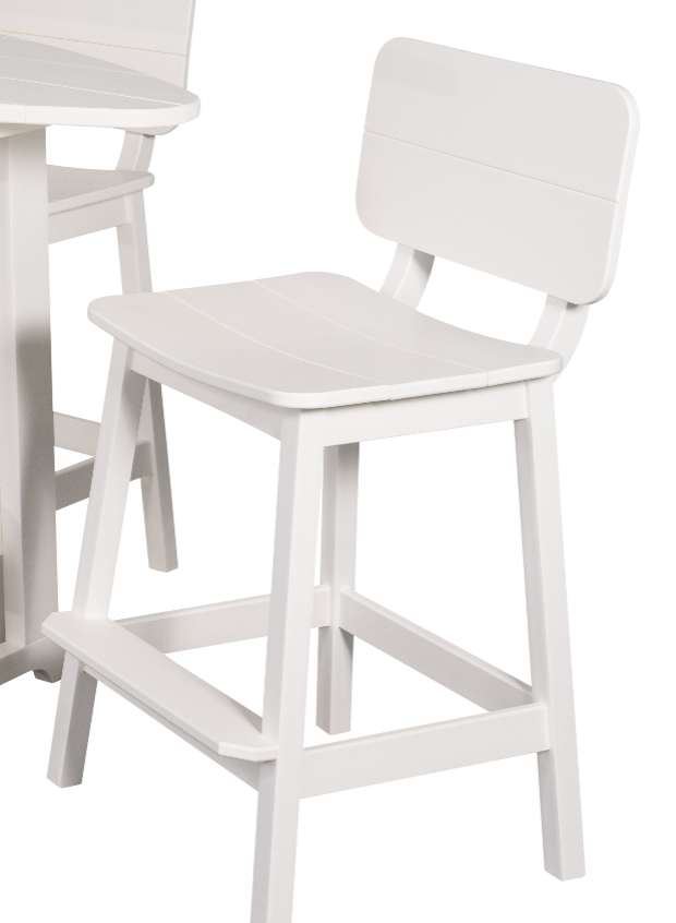 Beaver Dam Saddle Stool w/Back