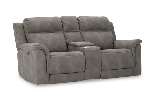 Next-Gen Durapella Power Reclining Loveseat w/Console