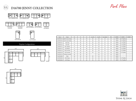 The Jenny Collection and Jenny Slipcover Collection