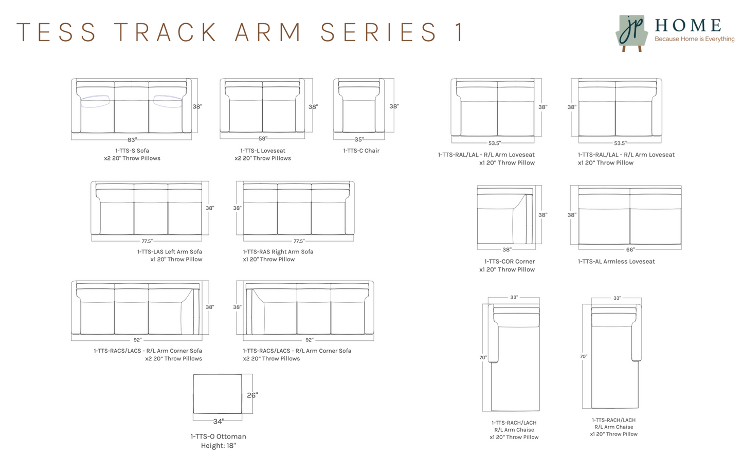 Tess Track Arm Series