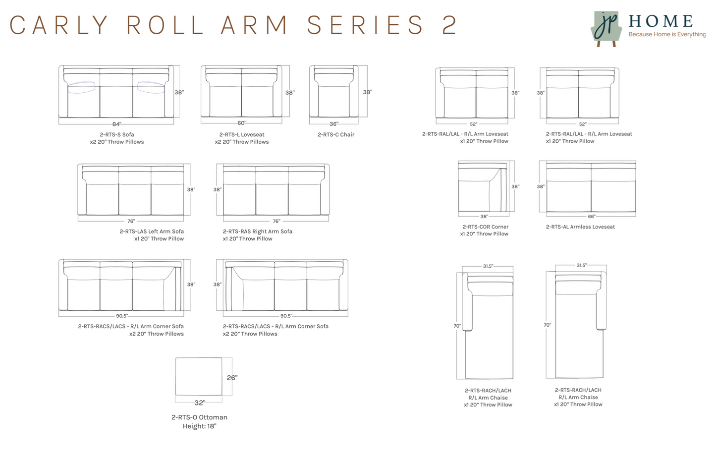 Carly Roll Arm Series