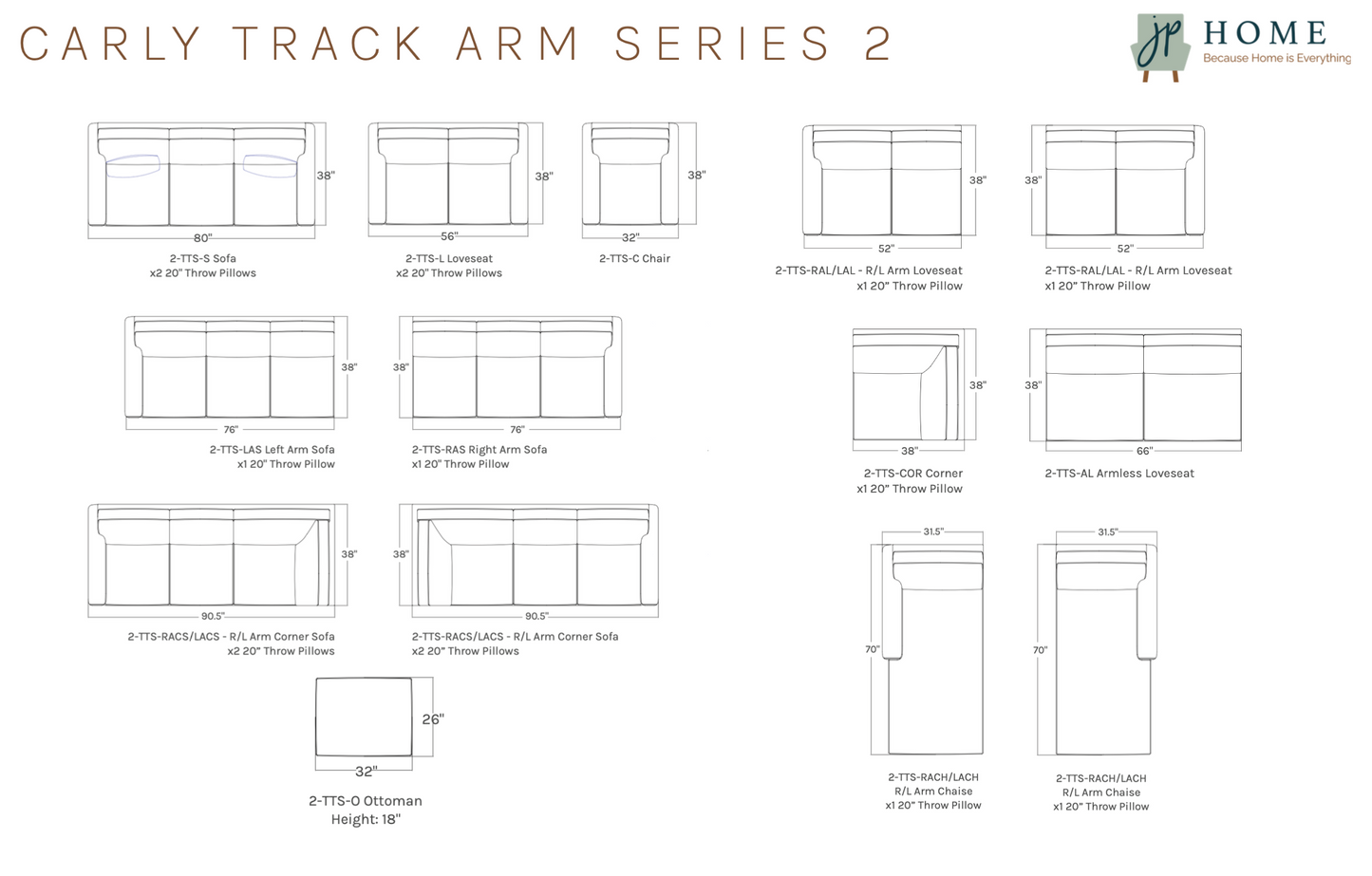 Drew Roll Arms series