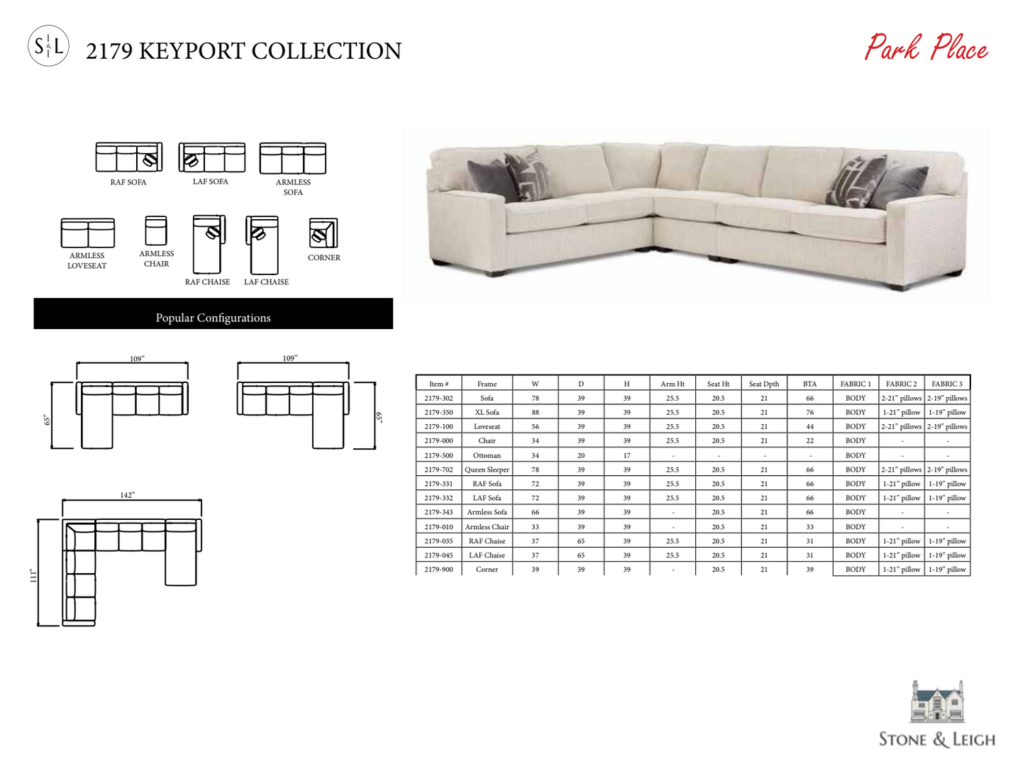 The Keyport Collection and The Keyport Slipcover Collection