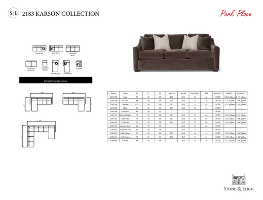 The Karson Collection and Karson Slipcover Collection