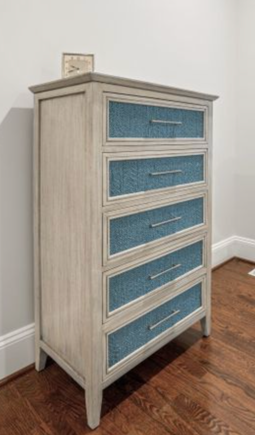 Ocean Isles 5 Drawer Woven Chest