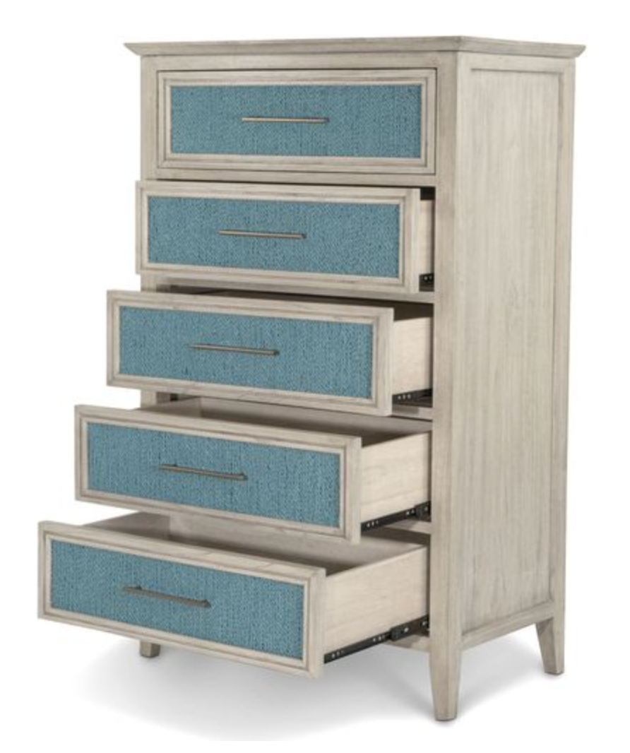 Ocean Isles 5 Drawer Woven Chest