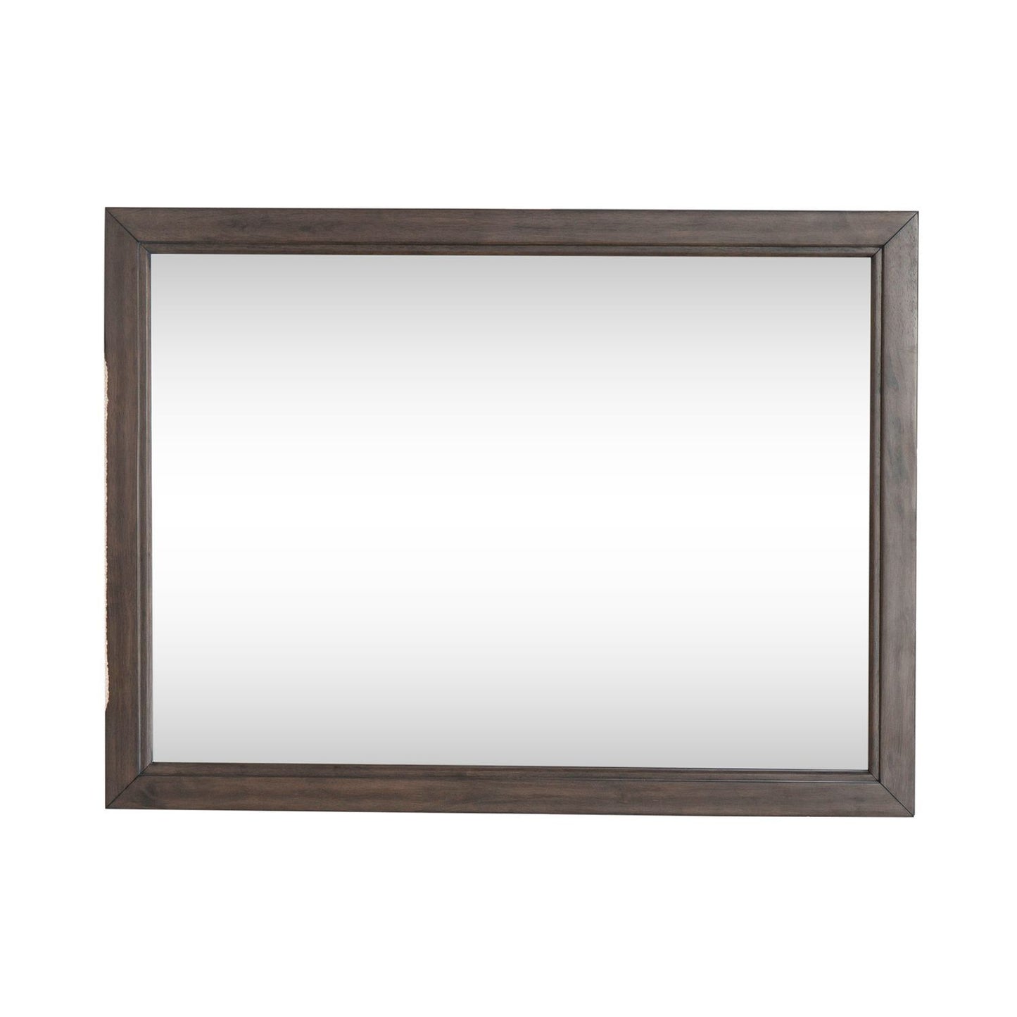 Modern Edge - Landscape Mirror - Brown