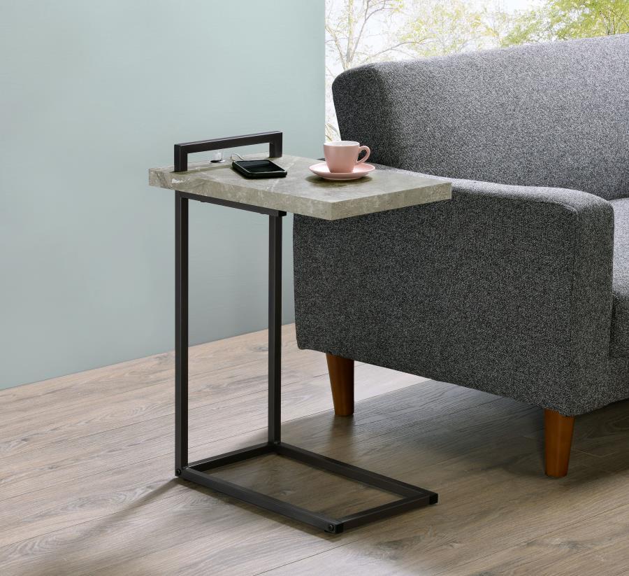 Maxwell - C-shaped Side Table USB Charging