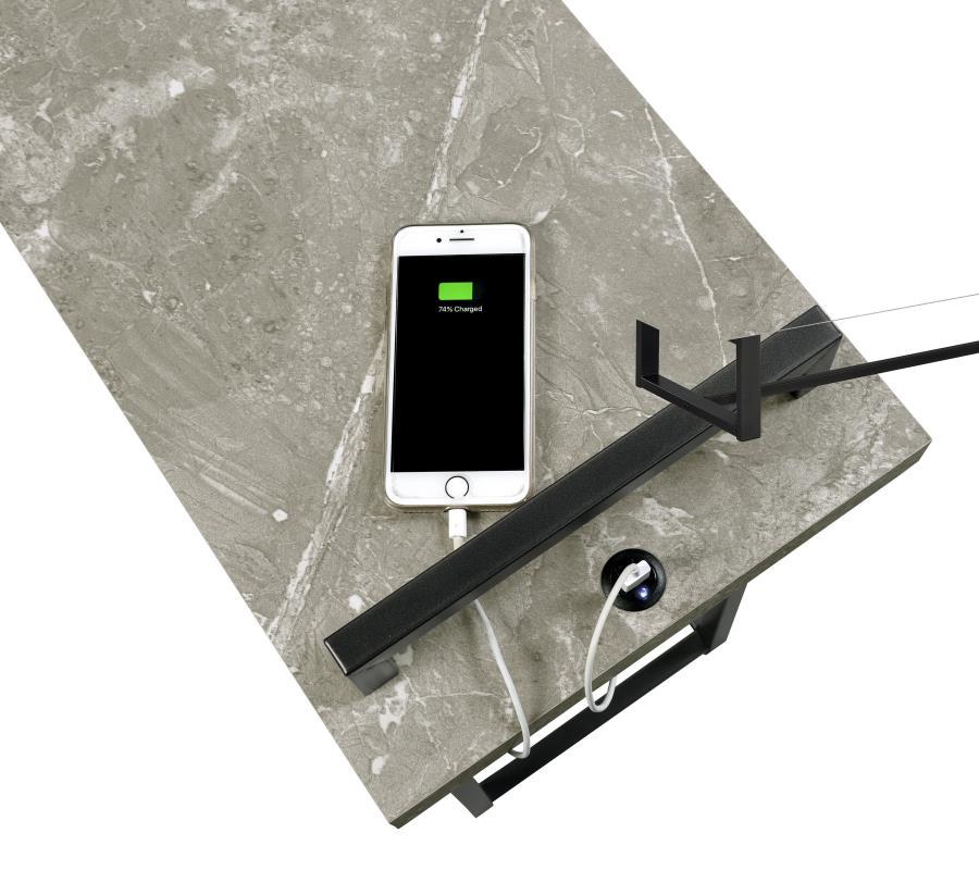 Maxwell - C-shaped Side Table USB Charging