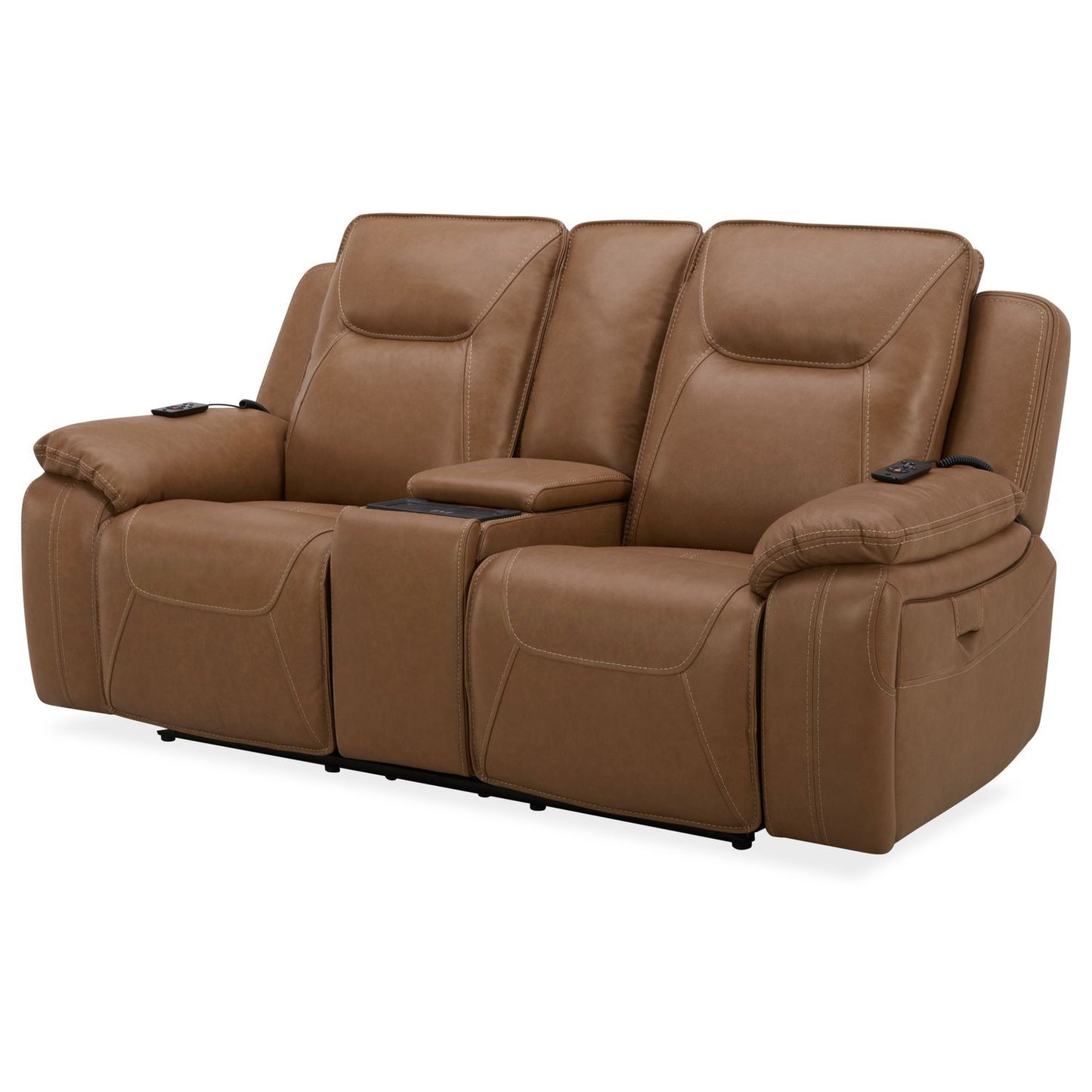 Callihan - Loveseat With Console P3 & ZW - Brown