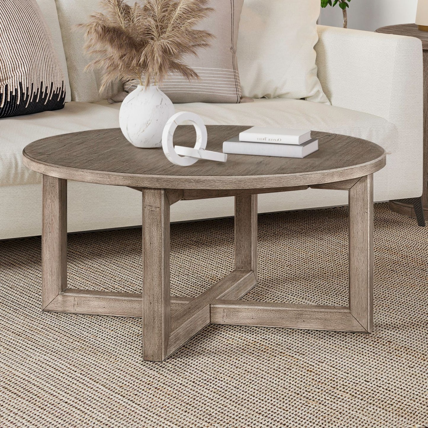 Proximity Place - Round Cocktail Table - Light Brown
