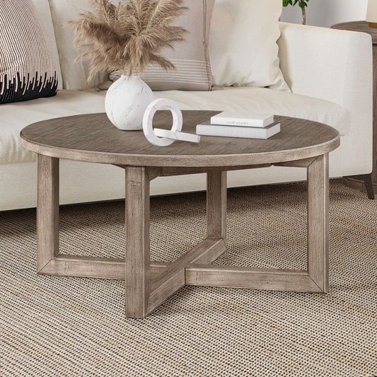 Proximity Place - Round Cocktail Table - Light Brown