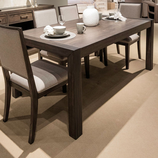 Modern Edge - Rectangular Leg Table - Brown