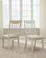 Shaybrock - Antique White / Brown - Dining Upholstered Side Chair (Set of 2)