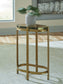 Porterville - Gold Finish - Accent Table