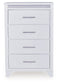 Jarlee - White - Four Drawer Chest