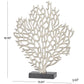 Coastal Silver Aluminum Metal Sculpture: 12"W, 16"H
