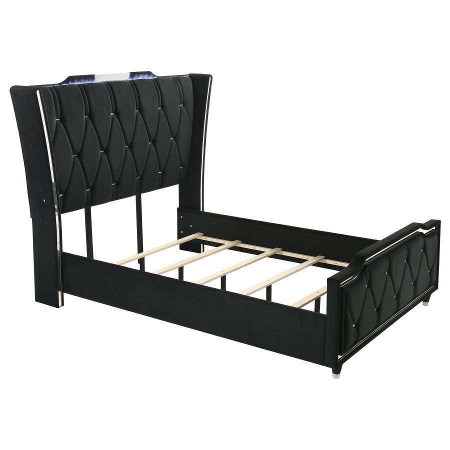 Lorient - Bedroom Set With LED Flame Box Dresser