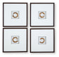 Dallbourne - White / Gold Finish - Wall Art Set (Set of 4)