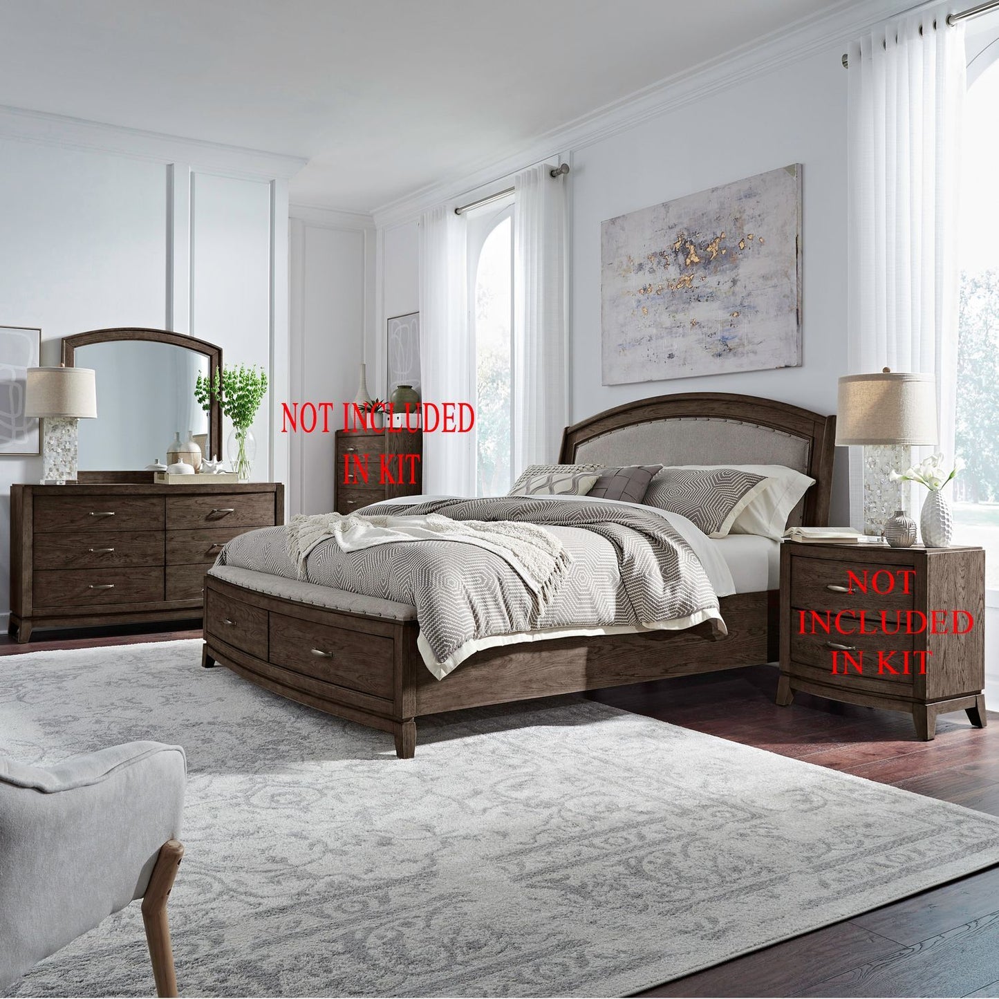 Avalon - Upholstered Bedroom Set