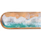 Coastal Brown Mango Wood Tray: Brown